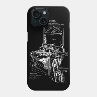 Circular Saw Machine 1878 Patent Phone Case