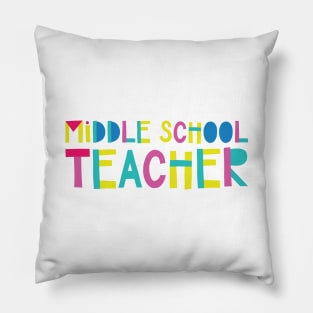 Middle School Teacher Gift Idea Cute Back to School Pillow