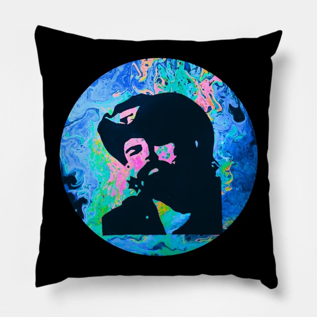 Psychadelic Pig Pillow by AimDawg's Soulful Art Creations