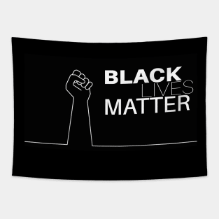 Black African Lives Matter Fist Tapestry