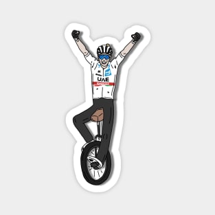 Tadej Pogacar Tour de France 2022 - White jersey Magnet