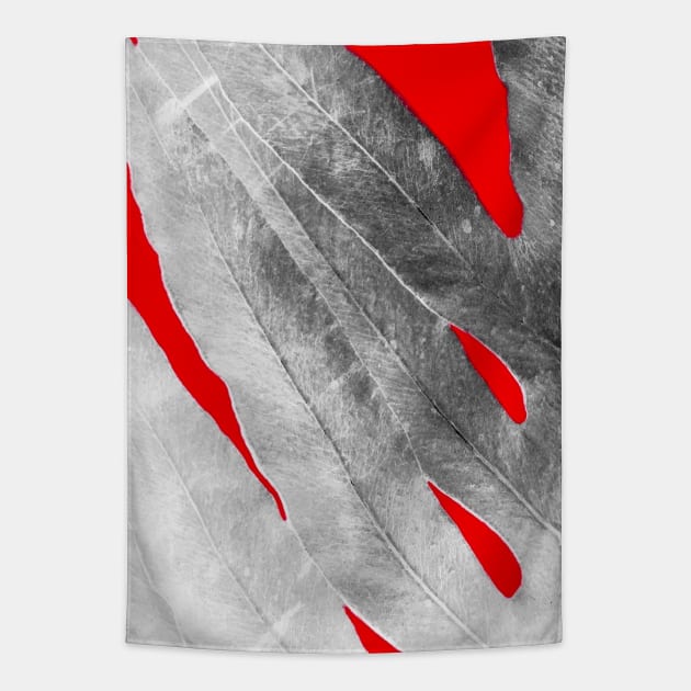 Pink Nature Inverted RED Tapestry by ANoelleJay