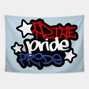 Pride Red White and Blue Tapestry