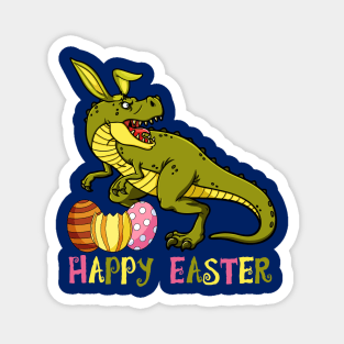 Dinosaur and easter eggs Magnet