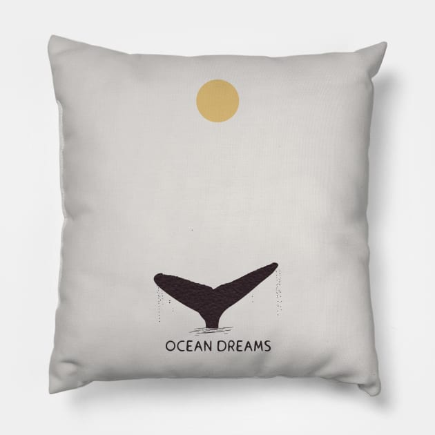 Ocean dreams Pillow by Flaxenart