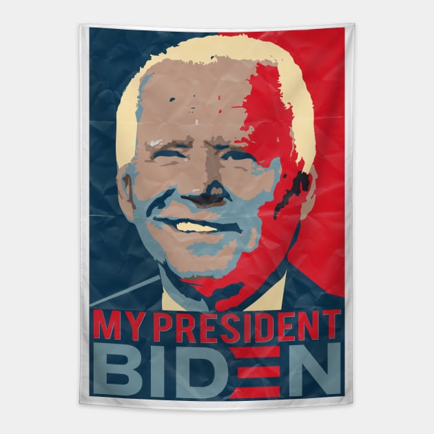 My President Biden Tapestry by MZeeDesigns