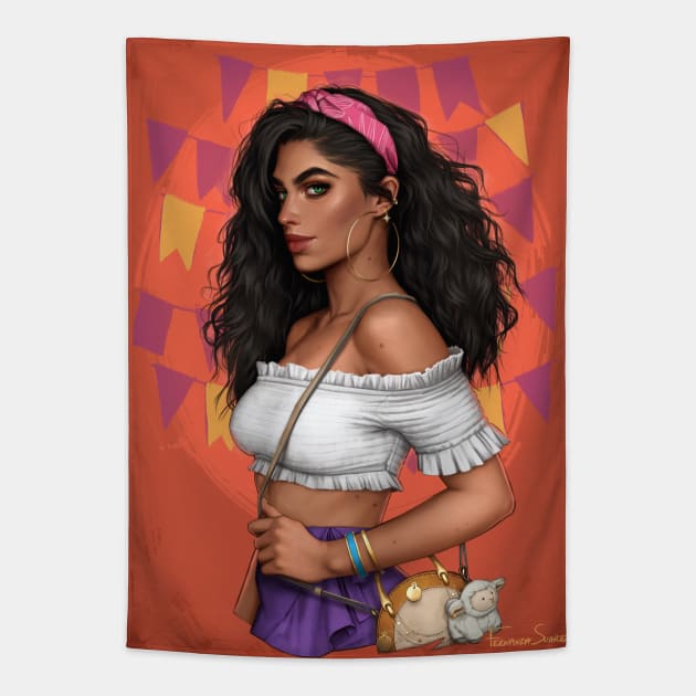 Esmeralda Tapestry by fdasuarez