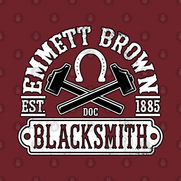 Emmett Brown Blacksmith by WhatProductionsBobcaygeon