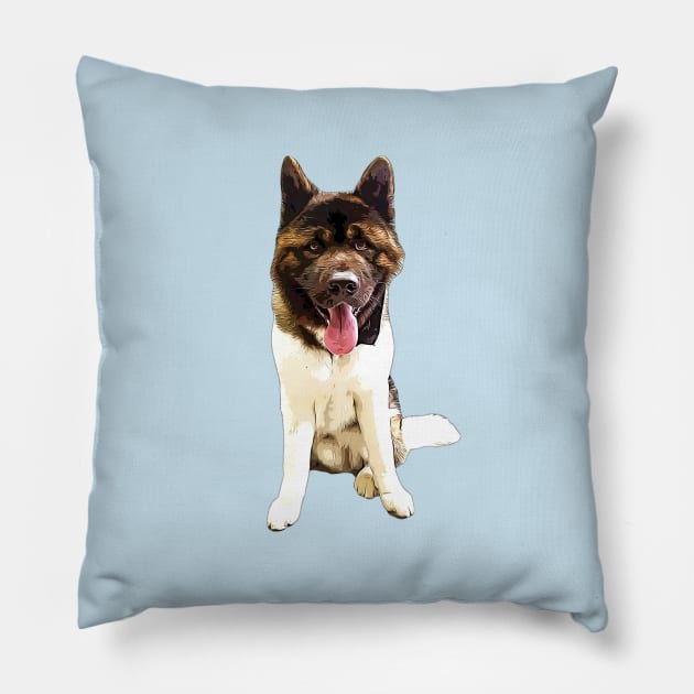 American Akita Pillow by ElegantCat