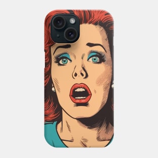 Anxiety. "Hi, my name is Dread". Retro comic book style. Phone Case
