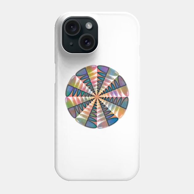 Neon Bubble Mandala - Intricate Digital Illustration, Colorful Vibrant and Eye-catching Design, Perfect gift idea for printing on shirts, wall art, home decor, stationary, phone cases and more. Phone Case by cherdoodles