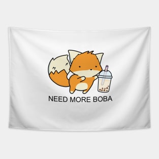 Little Fox Needs More Boba! Tapestry