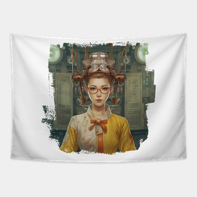 Anime cute girl Tapestry by Evgeny