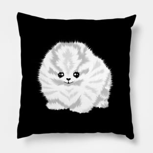 Cute white dog Pillow