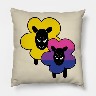 Proud Bi Ally Rainbow Sheep Pillow