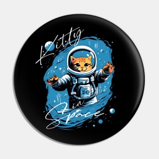 Kitty In Space Pin