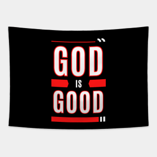 God Is Good | Christian Typography Tapestry