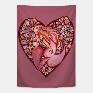 Mermaid Heart Tapestry