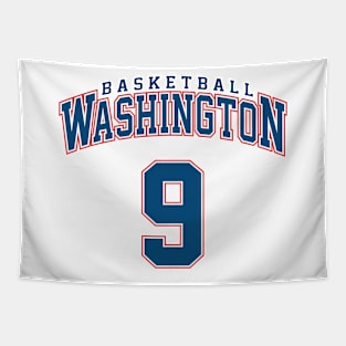 Washington Basketball - Player Number 9 Tapestry