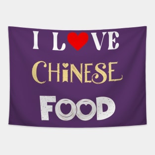 I Love Chinese Food Tapestry