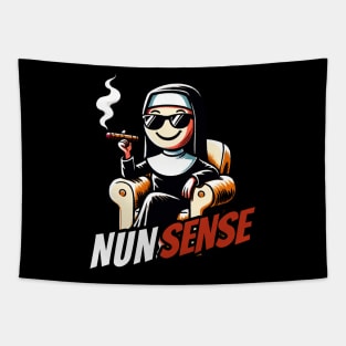 Nonsenes Nunsense Nun Tapestry