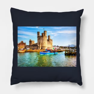 Caernarfon Castle Boat Trip Pillow