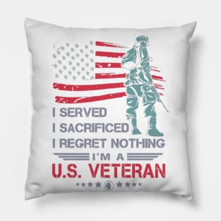veterans day with american Pillow