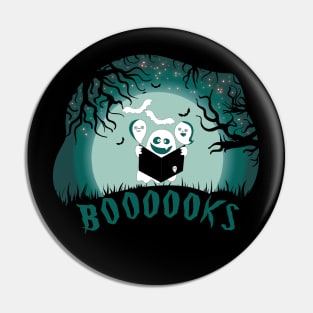 Ghost Book Reading books lover Halloween funny gifts Pin