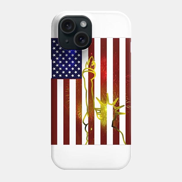 Flag of Liberty Phone Case by DavinciSMURF