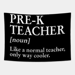 Pr-K Teacher Like A Normal Teacher Only Way Cooler Tee Tapestry