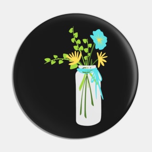 Jar of Flowers Pin