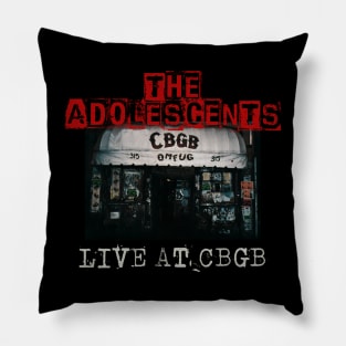 the adolescents live at cbgb Pillow