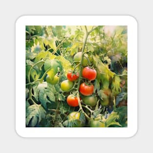 Cherry Tomatoes in the Garden Magnet