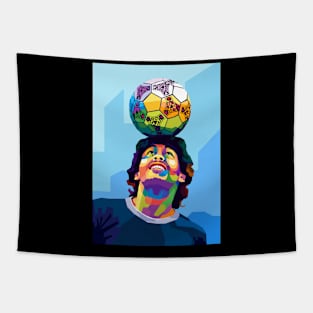 maradona wpap pop art Tapestry