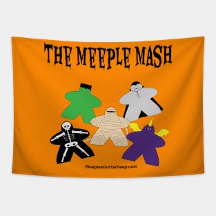 Meeple Mash, orange Tapestry