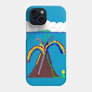 Rainbow Volcano Phone Case