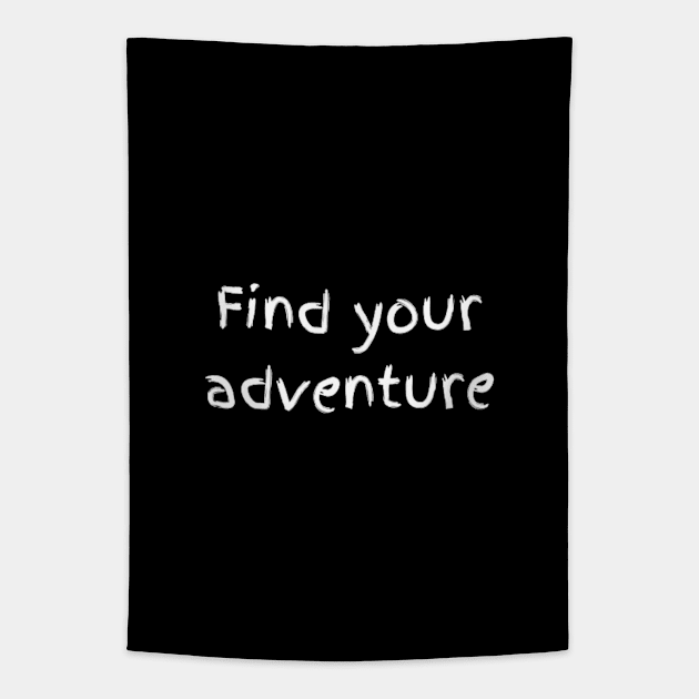 "find your adventure" Tapestry by retroprints