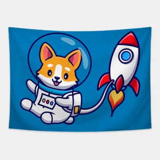 Space Corgi Tapestry