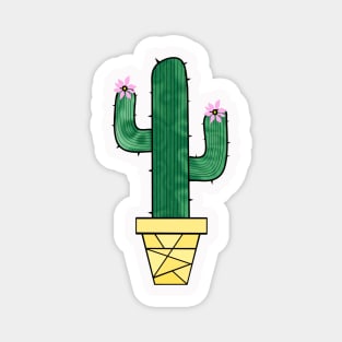 CUTE And Prickly Cactus - Cactus Art Magnet