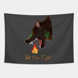 Fire Fight Tapestry