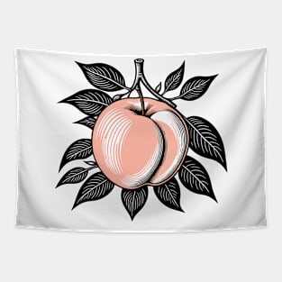 Simplicity of Sweet Peach Tapestry