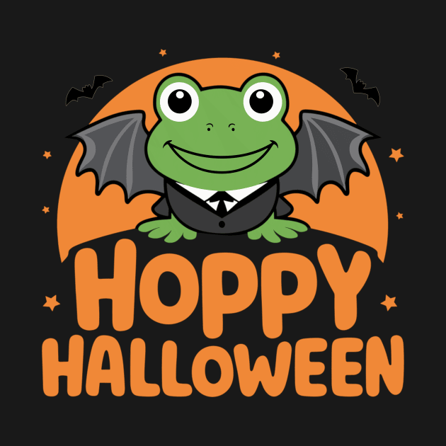 Hoppy Halloween | Batwing Frog Spooky Season by DefineWear