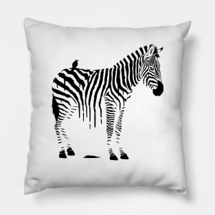 Zebra Africa T-shirt Pillow