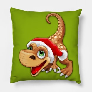 Dinosaur Baby Cute Santa Claus Pillow