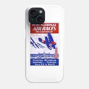 1930 National Air Races Poster Phone Case