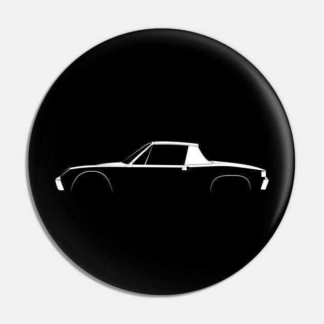 Porsche 914 Pin by Car-Silhouettes