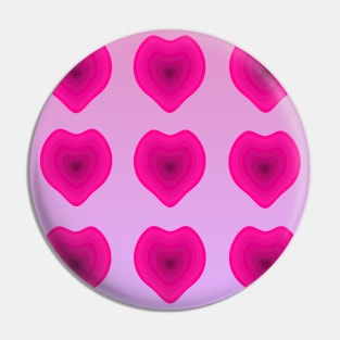 Pink Hearts Within Hearts Pin