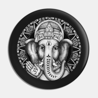 Ganesha Mandala Pin