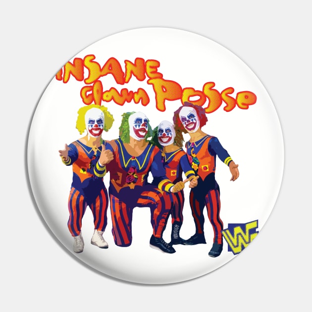 Mini Clown Posse - Old School Rasslin Pin by the17th_juggalo