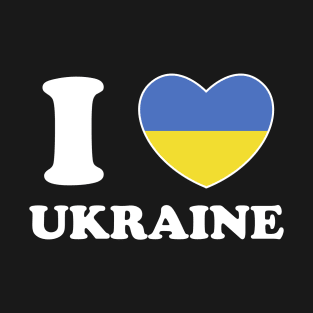 I Love Ukraine Heart Flag Women Men Kids Souvenir T-Shirt